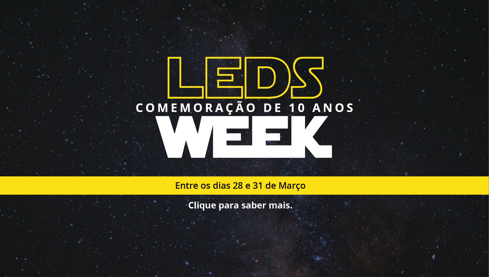 Leds Week acontecerá entre os dias 28 a 31 de março