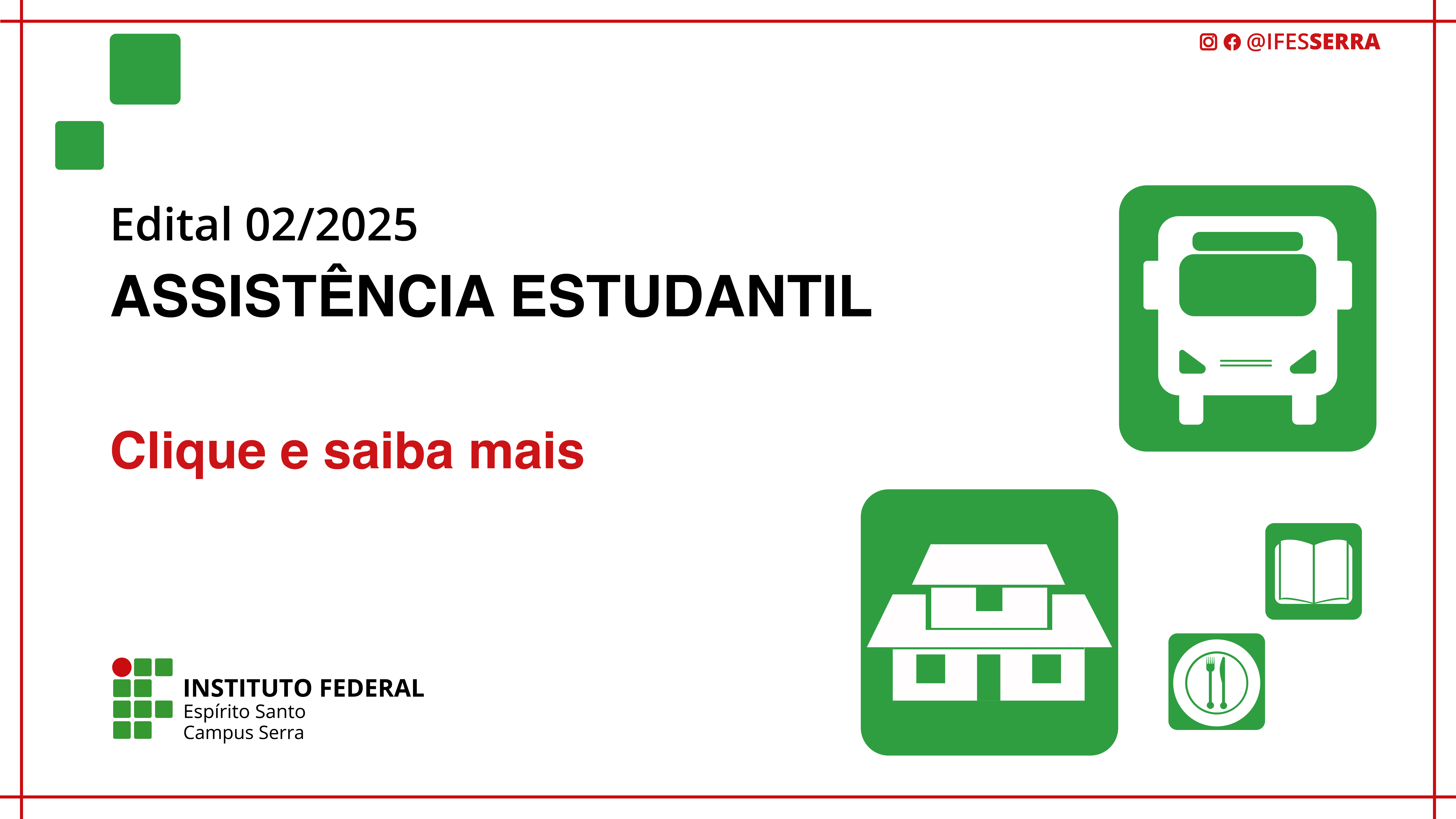 Edital 02/2025 - Programas específicos de atenção primária da política de Assistência Estudantil